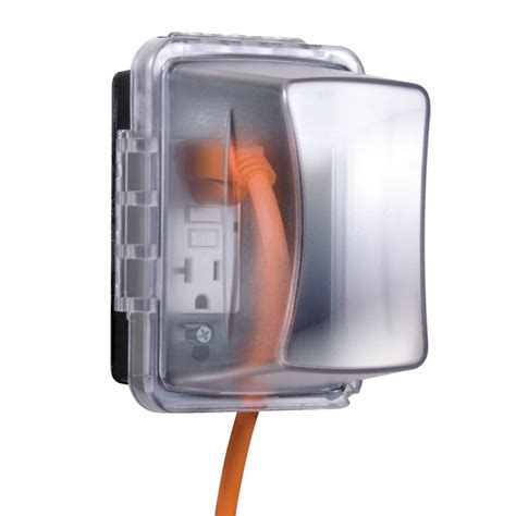 taymac 1-gang rectangle plastic weatherproof electrical box cover|taymac boxes for sale.